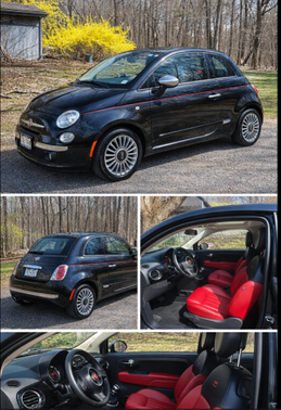 Black 2013 FIAT 500 Lounge