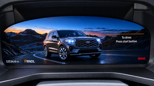 Gray 2025 Ford Explorer ST-Line RWD
