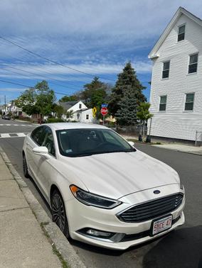 White 2018 Ford Fusion Titanium