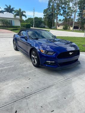 Blue 2016 Ford Mustang V6