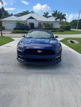 Blue 2016 Ford Mustang V6