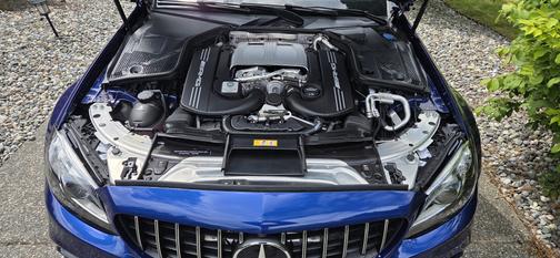 Blue 2019 Mercedes-Benz AMG C 63 Base