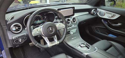 Blue 2019 Mercedes-Benz AMG C 63 Base