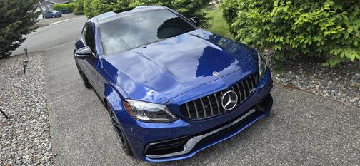 Blue 2019 Mercedes-Benz AMG C 63 Base