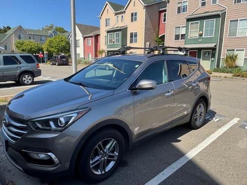 Gray 2017 Hyundai Santa Fe Sport 2.4L