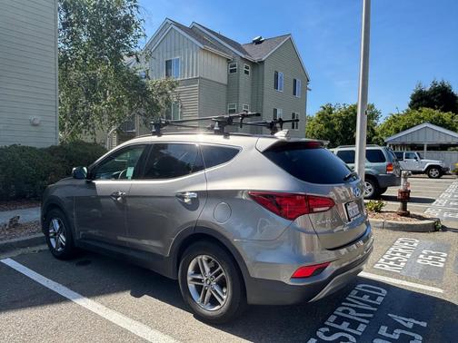 Gray 2017 Hyundai Santa Fe Sport 2.4L