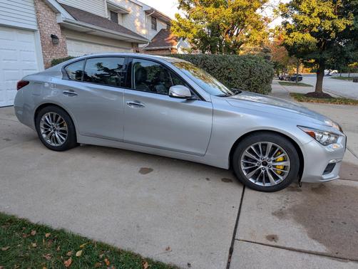 Silver 2019 INFINITI Q50 3.0t LUXE