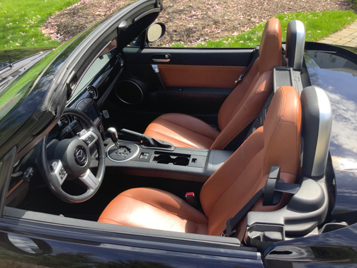 Black 2008 Mazda MX-5 Miata Grand Touring Hardtop Convertible
