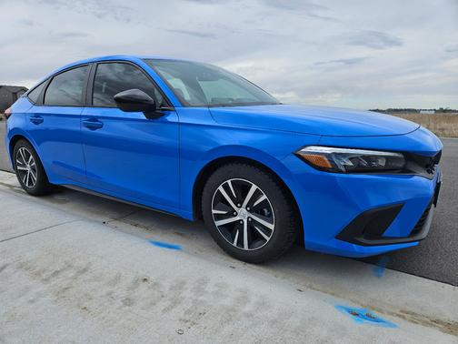 Blue 2024 Honda Civic Sport