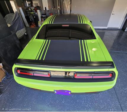 Green 2015 Dodge Challenger R/T Shaker