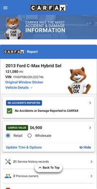 Black 2013 Ford C-Max Hybrid SEL