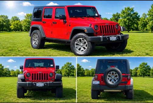 Red 2015 Jeep Wrangler Unlimited Sport