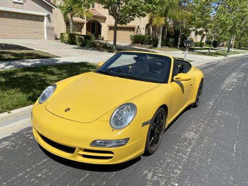 Yellow 2006 Porsche 911 911 Carrera 4 Cabriolet