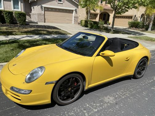 Yellow 2006 Porsche 911 911 Carrera 4 Cabriolet
