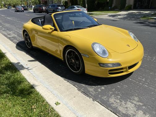 Yellow 2006 Porsche 911 911 Carrera 4 Cabriolet