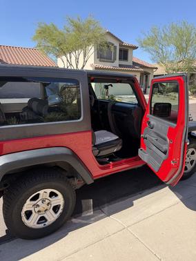 Red 2008 Jeep Wrangler X