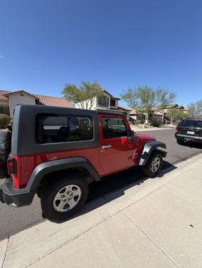 Red 2008 Jeep Wrangler X