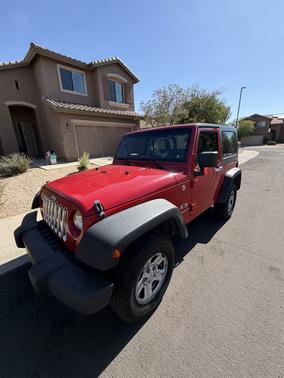 Red 2008 Jeep Wrangler X