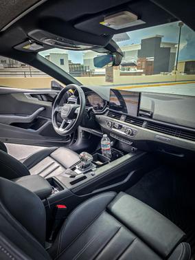 Black 2021 Audi A5 45 S line Premium Plus