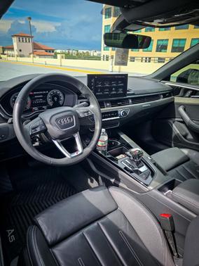 Black 2021 Audi A5 45 S line Premium Plus