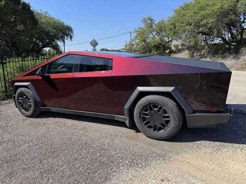 Red 2024 Tesla Cybertruck AWD
