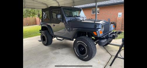 Blue 1999 Jeep Wrangler SE