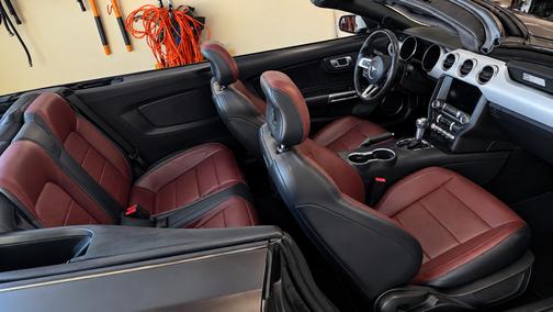 Gray 2015 Ford Mustang EcoBoost Premium