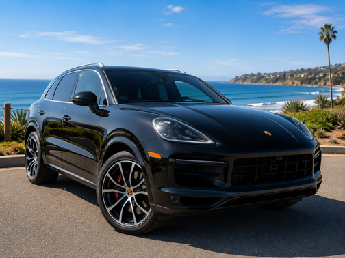 Blue 2019 Porsche Cayenne Cayenne Turbo
