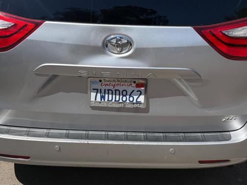 Silver 2017 Toyota Sienna XLE