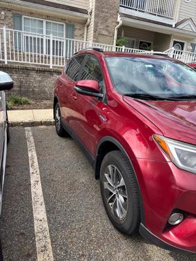 Red 2018 Toyota RAV4 Hybrid XLE