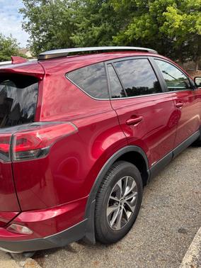 Red 2018 Toyota RAV4 Hybrid XLE