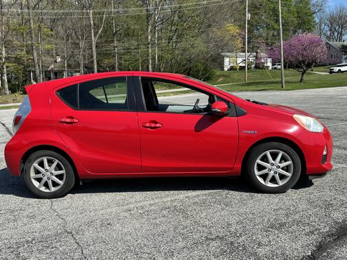 Red 2013 Toyota Prius c Three
