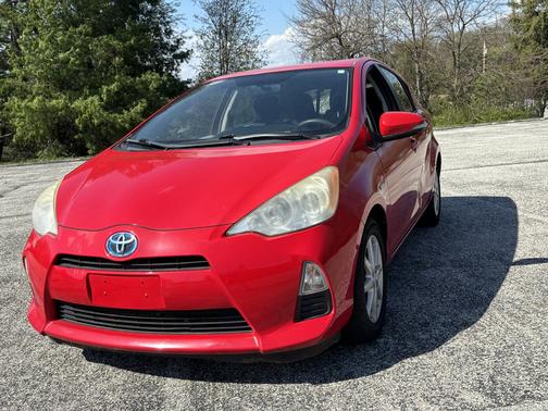 Red 2013 Toyota Prius c Three