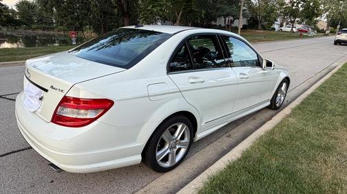 White 2010 Mercedes-Benz C-Class C 300 4MATIC Sport
