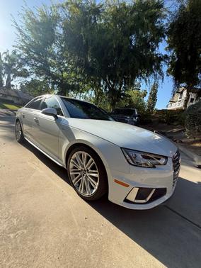 White 2019 Audi A4 Premium Plus