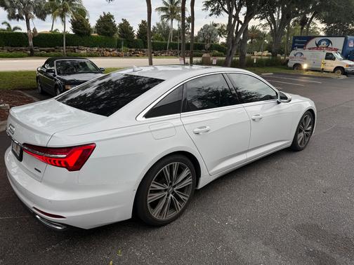White 2019 Audi A6 45 Premium