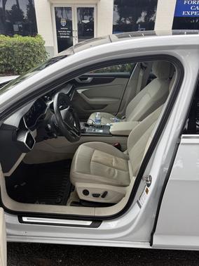 White 2019 Audi A6 45 Premium
