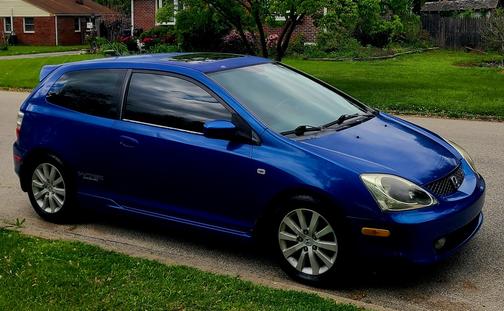 Blue 2005 Honda Civic Si