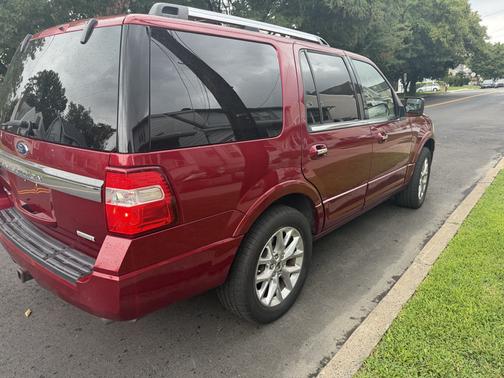Red 2017 Ford Expedition Limited