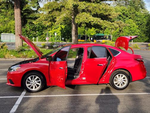 Red 2017 Nissan Sentra SV