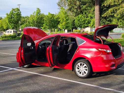 Red 2017 Nissan Sentra SV