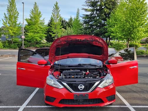 Red 2017 Nissan Sentra SV