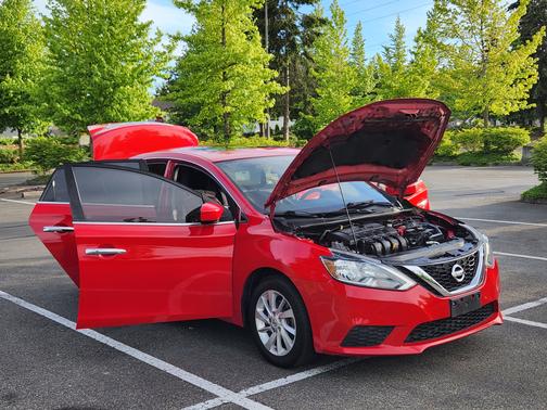 Red 2017 Nissan Sentra SV