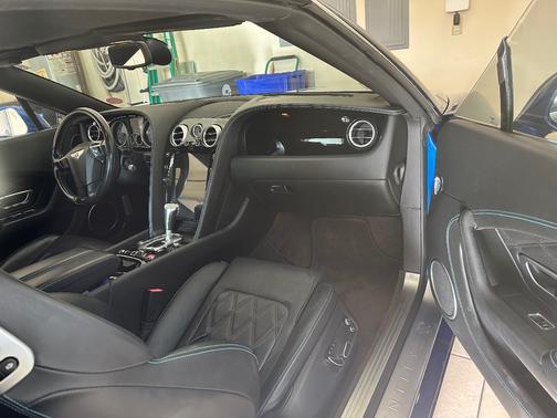 Blue 2013 Bentley Continental GTC V8