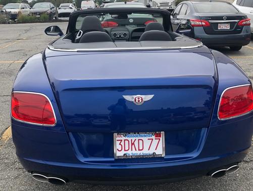 Blue 2013 Bentley Continental GTC V8