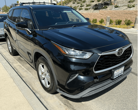 Black 2020 Toyota Highlander L