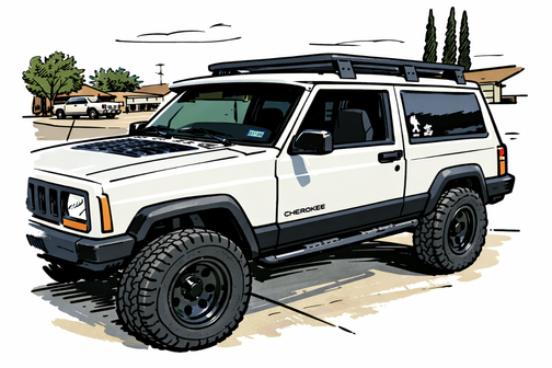White 1999 Jeep Cherokee SE