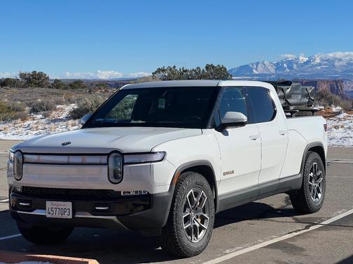 White 2022 Rivian R1T Adventure Package