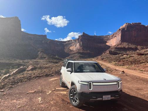 White 2022 Rivian R1T Adventure Package