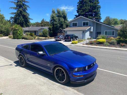 Blue 2005 Ford Mustang GT